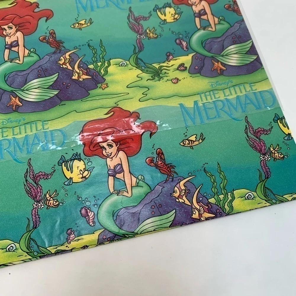 Vintage Gift Wrap Wrapping Paper Cleo Disney Floral set of 2 NIP